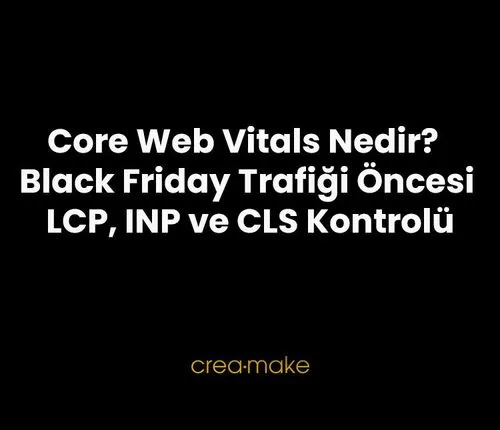 Core Web Vitals Nedir? Black Friday Trafiği Öncesi LCP, INP ve CLS Kontrolü