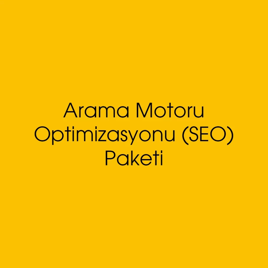 Arama Motoru Optimizasyonu (SEO) Paketi - Creamake